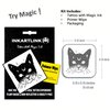 INKARTLINK Semi Permanent Tattoos, realistic cat tattoos, temporary tattoos, adult art designs, party favors, waterproof, no adhesive, no reflective, lasts 1-2 weeks (Star Moon Cat)