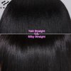 UNICE 12A Silk Yaki Straight Human Hair Weave 3 Bundles Unprocessed Virgin Real Human Hair Weft Sew in Human Hair Extensions for Women 10 12 14inch