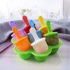 Mini Silicone Popsicle Mold, 7-cavity DIY Ice Pop Mold with Colorful Plastic Sticks, Popsicle Makers for Egg Bites, Lollipop and Ice Cream Mould, Baby Food Storage Container, Non-Stick Ice Cube Trays