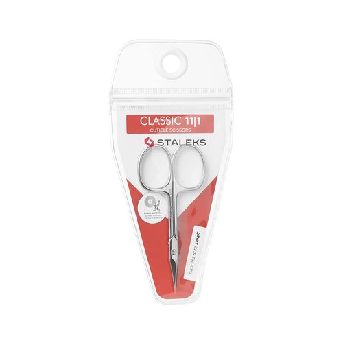 STALEKS Classic 11 Type 1 Cuticle Scissors – Premium Quality Manicure Scissors – Stainless Steel Curved Scissors for Cuticles – Long Lasting Beauty Scissors for Cuticle Nail Care
