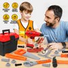 Kids Tool Set - 50Pcs Toddler Tool Set Age 3-5 Construction Toys with Tool Box & Electronic Toy Drill Pretend Play Dress Up Toddler Boys Toys 4-6 Birthday Gifts for 3 4 5 6 7 Year Old Boy Girl