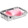 ThinkTop Soap Dish for Shower Solid Brass Chrome Finished Bathroom Shower Soap Basket Toilet Soap Dishes Holder Wall Mounted