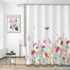 Niidder Shower Curtain, Flower Shower Curtain, Waterproof Bathroom Shower Curtains, -72 "W x 72" L/Shower Curtains for Bathroom,Cloth Shower Curtain with 12 Hooks