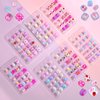 168Pcs Kids Press on Nails for Little Girls, Shynek Children Square Fake Nails for Kids Pre Glue Stickers Nails Full Cover Short Acrylic Nails Set Gifts for Girls Nail Art Decoration