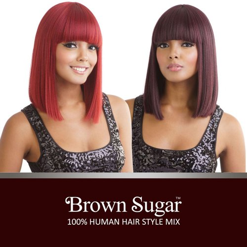 ISIS Human Hair Blend Wig Brown Sugar BS136 (1B)