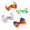 JiaDuo Baby Girls Hair Bow Clips 4pc Cartoon Birthday Party Dress Up Accessories 4 Inch