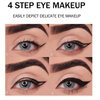 Yeuxtty Black Gel Eyeliner Pencil, Creamy Black Eyeliner Pencil Waterproof Smudge Proof Eye Liner Pen Cat Eye Black Smokey Eye Liners Eyeshadow Sticks Halloween Makeup