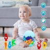 Bath Toys Suction Cup Toys 36 PCS Silicone Suction Travel Toys Window for Kids Ages 3-8 Boys Girls Sensory Toys Silicone Animal Sucker Toys