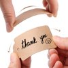 SallyFashion 100pcs Kraft Paper Gift Tags with String, Blank Gift Bags Tags Price Tags(Brown)