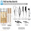 Wax Stick for Hair Slick Stick Kit, YIAE Hair Wax Stick Womens and 2 Hair Stick for Flyaways with Hair Comb kit, Non-greasy Pomade Gummy Wax for Edge Frizz Hair and Edge Control (75 g+30 ml)