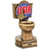 Loser Trophy - 5.5" Gag Toilet Bowl Sculpture Trophy Award