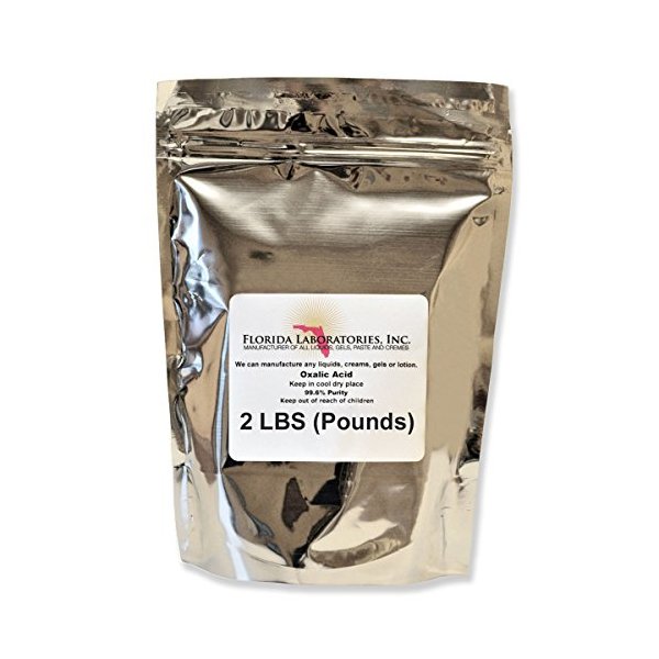 OXALIC ACID 99.6% 2 Lb. Deck, Crystals, Metal Cleaning- Rust Removal, Wood Stain Remover and More!