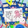 JAPBOR Ocean Animals Coloring Books - 24PCS Under The Sea Mini Colouring Book Bulk for Kids Party Favors, Sea Animal Summer DIY Art Drawing Booklet Supplies, Birthday Painting Game Goodie Bag Fillers