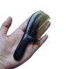Pocket Horn Comb, PROTORIGEN Handmade Natural Buffalo Horn Fine Tooth Comb Anti-static, Hair Care for Women and Men，Gift for Mother's Day (Handle)