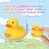 Leitee Ducks for Ducking You've Been Ducked Rubber Ducks Mini Ducks Bulk Yellow Duck Rubber Duckies Yellow Ducky for Bath Toys Birthday Game Pool Party Favors(72 Pcs, Text)