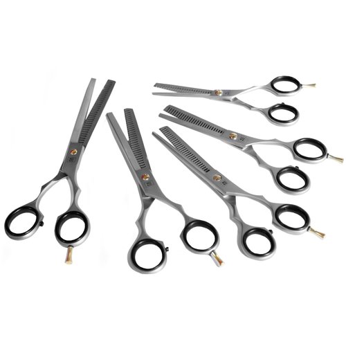 Professional Barber Texturizing Shears for Hair blending - Barber Hairdressing Scissors kit - Japanese Stainless Steel Hair Thinning Shears set 5, 5.5, 6, 6.6, 7 Inch