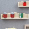 ibasenice 2pcs Dollhouse Wall Shelf Miniature Wooden Shelves 1: 12 Scale Tiny Wood Storage Rack Model for Doll House Kitchen Furniture Accessories