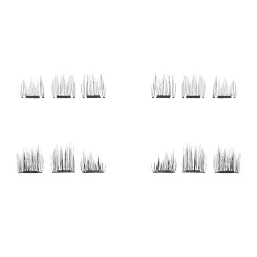 Lash'd Up Dual Magnetic Lashes The Natural Duo (Replacement Anchors Only), 3 PCS Simply Natural & 3 PCS Natural Plus Anchors