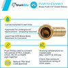 SharkBite 1/2 Inch 45 Degree Street Elbow, Push to Connect Brass Plumbing Fitting, PEX Pipe, Copper, CPVC, PE-RT, HDPE, U615LFA