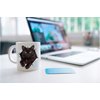 Black Cat Coffee Mug - Ceramic Funny Coffee Mug - Perfect Cat Lover Gift - Cute Cat Coffee Mugs Present - Great Birthday or Christmas Surprise for Friend or Coworker, Men and Women (11oz)