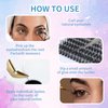 LinShow 280pcs Cluster Lashes False Eyelashes Extension 30D/40D/50D Mix 9-16mm 0.07mm C/D Curl DIY Individual Lashes Russia Volume Soft Natural Lashes Self Application (30D C Curl, 13mm)