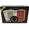 DA VINCI Persiano, Italian 100% Plastic Playing Cards, 2 Deck Set Poker Size Regular Index, with Hard Shell Case & 2 Cut Cards