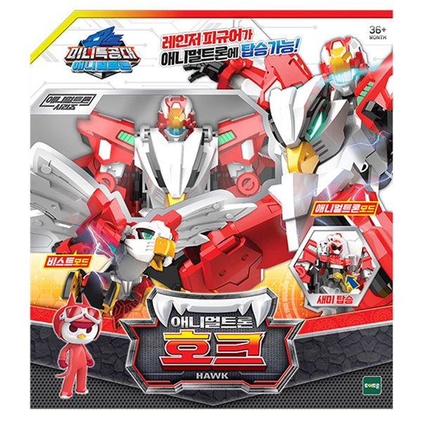 Miniforce Mini Force Animal Tron Animaltron Series Hawk Sammy Transformation Transforming Robot Figure Korean Ver