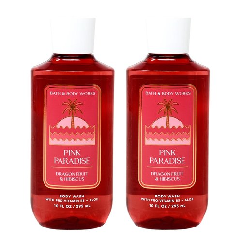 Generic Bath and Body Work PINK PARADISE Body Wash Bundle - Lot of 2-10 fl oz / 295 mL each