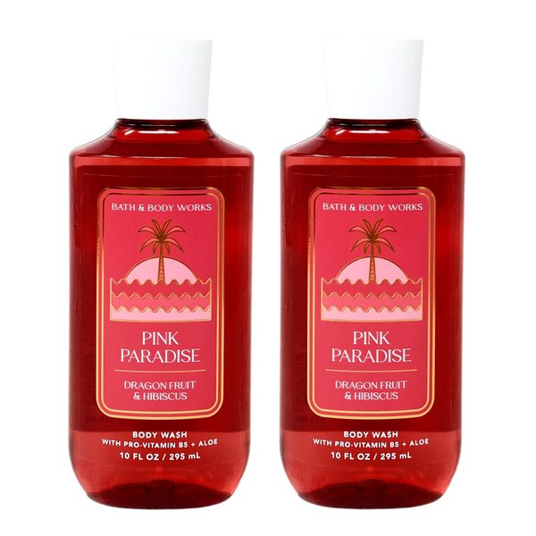 Generic Bath and Body Work PINK PARADISE Body Wash Bundle - Lot of 2-10 fl oz / 295 mL each