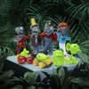 Maikerry 8pcs Plants and Zombies PVC Toys vs Plush, Action Figures Set Toy Great Gifts for Kids and Fans,Birthday and Party