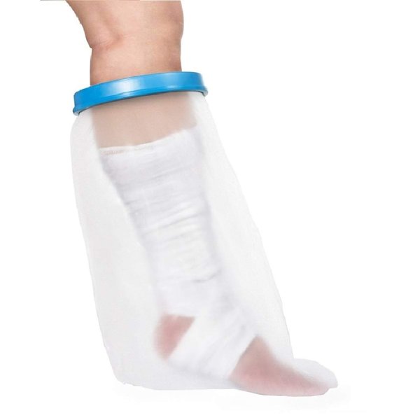 Wilsco 100% Waterproof Leg Cast Cover for Showering, Reusable Covers for Leg and Foot Surgeries, Cast Covers for Shower Leg, Cast Bag for Shower, Cast Cover for Showering Foot, Sleeve Length 25 in, Ring Diameter 19 cm, Opening Diameter 6 cm ±1-2mm