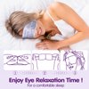 60 Pcs Disposable Steam Eye Mask Bulk Heated Eye Masks for Dry Eyes Spa Warming Eye Mask Self Heating Eye Masks with Warm Moist Warm Compress for Eye Stress Dark Circle Relief Sleep Mask(Lavender)