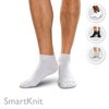 SMARTKNIT Seamless Mini-Crew Socks for Diabetes, Arthritis or Sensitive Feet, 1 Pair (2 Count), XL, White