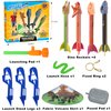 Otoseth Dinosaur Toys Rocket Launcher for Kids, 4 Rockets with Launcher Pad, Launch Up to 100 Ft, Dinosaur Toys for Kids, Outdoor Toys, Birthday Gifts for 3 4 5 6 7 8-12 Year Old Boys Girls