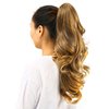 OneDor 20" Curly Synthetic Clip In Claw Drawstring Ponytail Hair Extension Synthetic Hairpiece 190g with a jaw/claw clip (R1416T)
