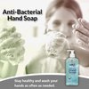 Sanit Silky Clean Antibacterial Liquid Gel Aromatic Hand Soap - Advanced Formula with Coconut Oil and Aloe Vera - Natural Moisturizing Hand Wash - Made in USA, Coconut, 8 oz, 2 Pack