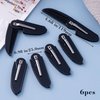 CustomyLife 6pcs Folding Mustache Combs Pocket Beard Comb Fine Teeth Plastic Portable Comb for Men Black Hair Care Styling Grooming