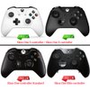 eXtremeRate Soft Anti-Slip Silicone Controller Cover Skins Thumb Grips Caps Protective Case for Xbox One X S Controller - Black