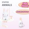 Pink Rabbit Stuffed Animals for Girls, Boys and Adults, Mini Animals Plush Toys Key Chains, Cute Bunny Plushies, Soft Bunny Stuffed Animals for Easter Basket Stuffers