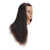24"-26" 100% Human hair Mannequin head Training Head Cosmetology Manikin Head Doll Head with free Clamp (Black Hair)
