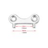 Douzime Boat Gas Cap Key Stainless Steel Deck Plate Replacement Spare Keys for Boat Marine Yacht Water Fuel Tank Fill Filler Tool 4 Pack