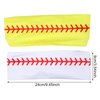 Honbay 2PCS Outdoor Sports Hairbands Hair Accessories Baseball Headband Softball Headband Non Slip Elastic Yoga Workout Headband Fashion Ball Print Bicycle Bandanas Head Wrap for Men and Women (B)