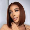 Wiggins Brown Bob Wig Human Hair Chocolate Brown Lace Front Wigs Human Hair 13×4 Bob Wig Human Hair For Black Women #4 Dark Chocolate Brown Wig Pre Plucked Hairline With Baby Hair 12 Inch