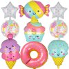 Ice Cream Balloons Donut Candy Ice Cream Themed Baby Shower Kids Sweet Summer Ice Cream Birthday Party Decor 9 Pcs