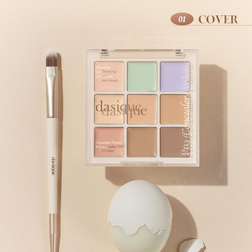 Dasique Pro Concealer Palette (01 Cover) | Color Corrector | Korean Makeup | Vegan