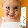 Ooopsiun Cartoon Freckle Temporary Tattoos for Kids - 24 Sheets Face Tattoos Stickers for Girls Boys Makeup Costume Birthday Party Favors