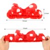 AMCAMI 8 Pack Skincare Headband Spa Headband for Washing Face Makeup Face Wash Headband Bow Headbands for Women Facial Towel Headband Spa Party Supplies for Girls Women
