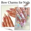 YAEISM Bow Nail Charms Gold 3D Bowknot Nail Bow Charms 70PCS Bow Nail Art Charms Kits with Glue Gel,Tweezer for Nail Art and DIY Crafts Decoration