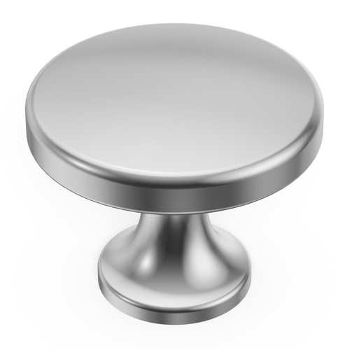 Hickory Hardware 10 Pack Solid Core Kitchen Cabinet Knobs, Luxury Cabinet and Dresser Knobs, Handle Pulls for Doors & Drawers, 1-3/8 Inch, Chrome, Forge Collection