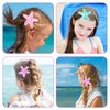 Amabro 6PCS Starfish Hair Accessories: Glitter Hair Claw Barrettes, Sequin Headpieces, and Sea Star Alligator Clips for Women, Girls, and Brides